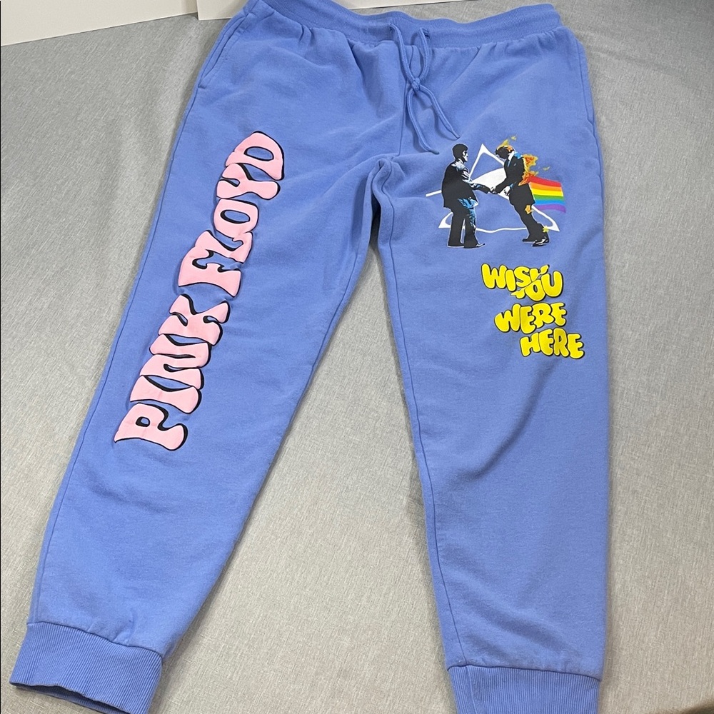 Pink Floyd Adult Large Sweatpants Joggers Graphic Print Unisex Unique